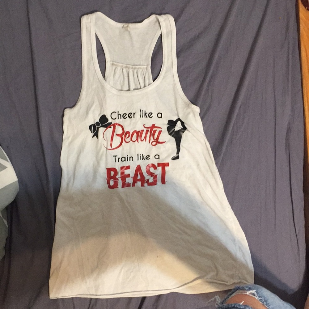 A razor back tank top